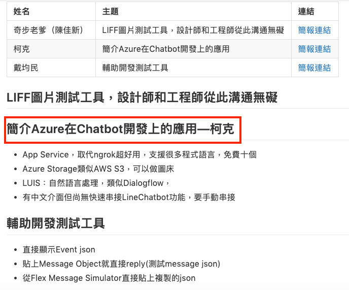 簡介Azure在Chatbot開發上的應用
